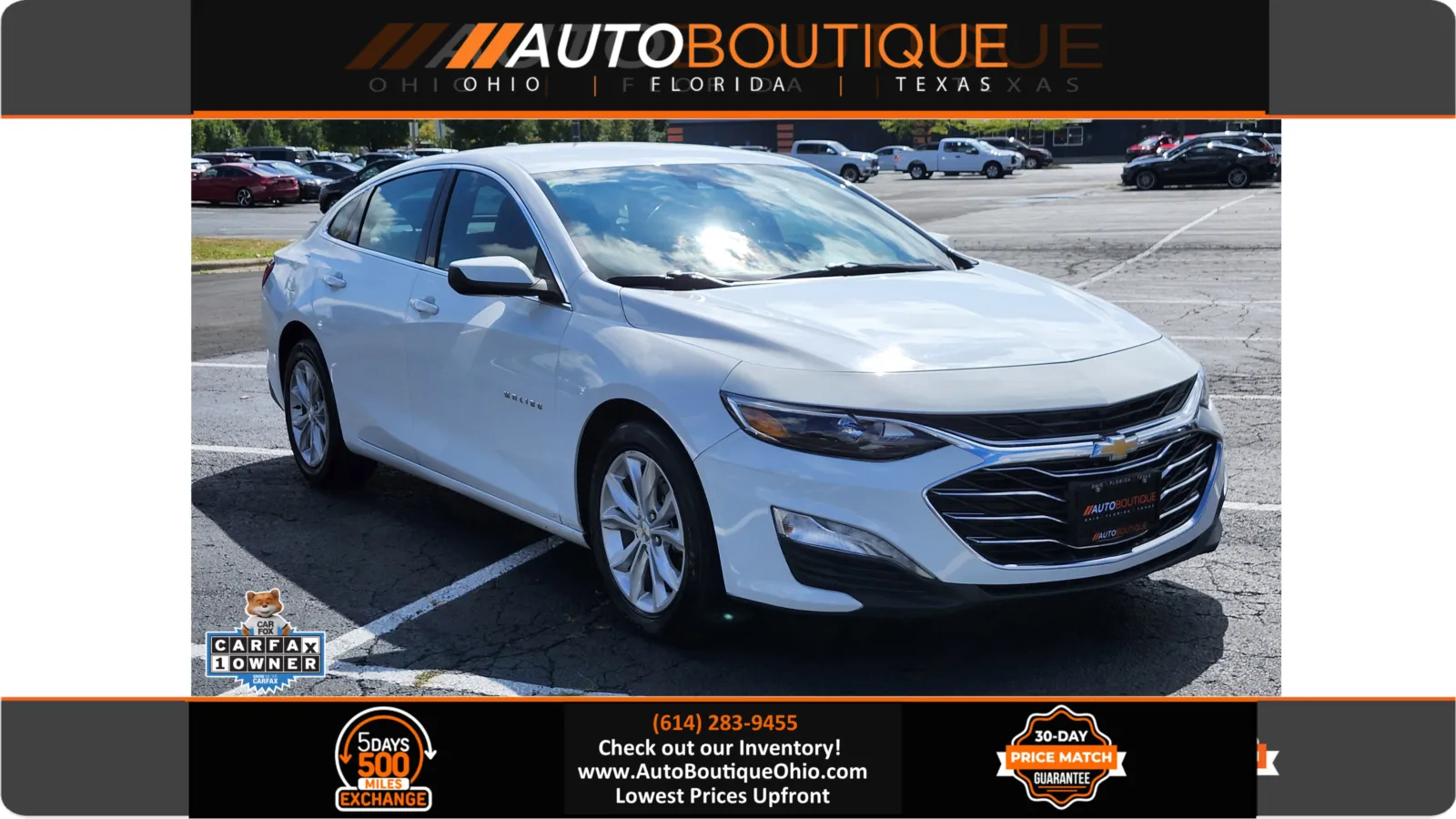 White 2023 Chevrolet Malibu LT for sale in Columbus, OH
