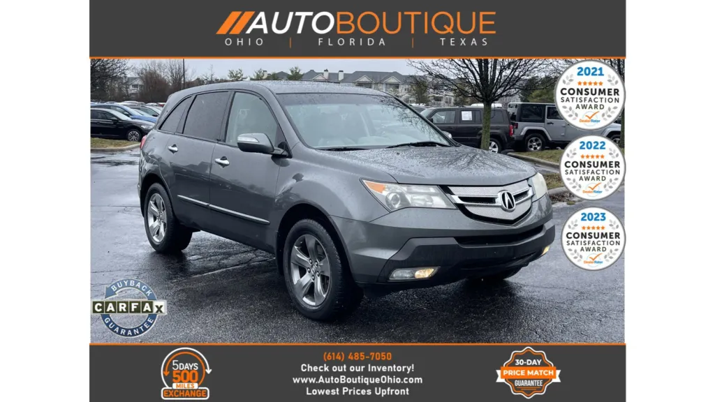 Gray 2007 Acura MDX Sport/Entertainment Pkg for sale in Columbus, OH