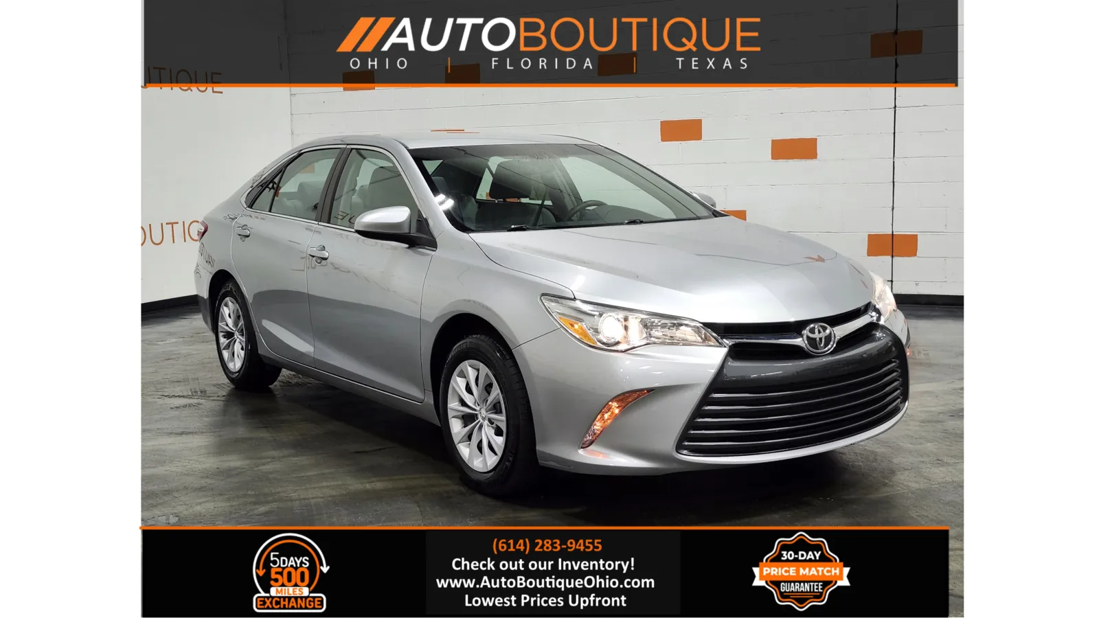 Silver 2015 Toyota Camry LE for sale in Columbus, OH
