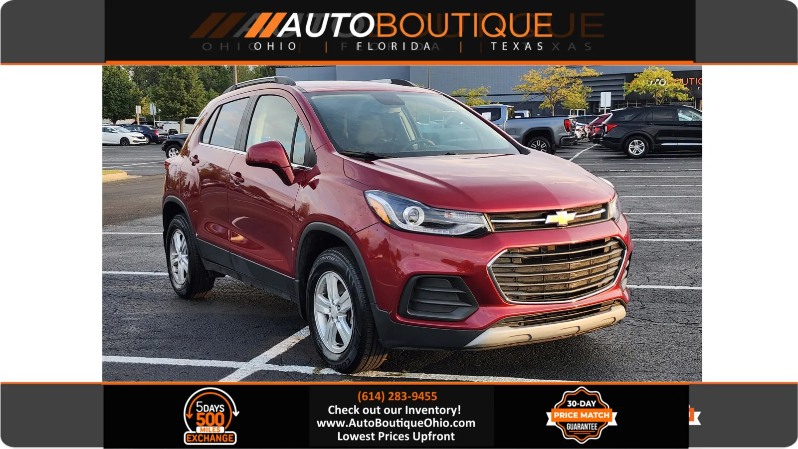 Red 2020 Chevrolet Trax LT for sale in Columbus, OH
