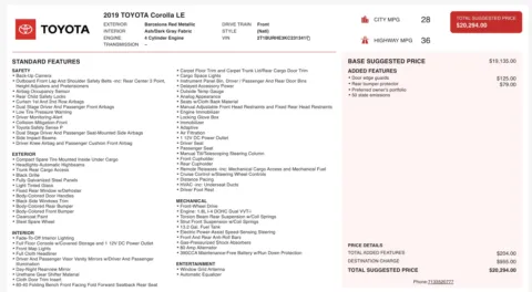 More photos of 2019 Toyota Corolla LE at Auto Boutique Ohio, OH
