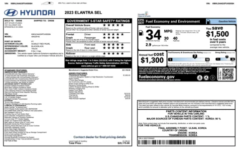 More photos of 2023 Hyundai Elantra SEL at Auto Boutique Ohio, OH