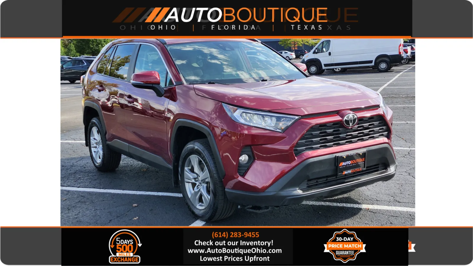 Red 2021 Toyota RAV4 XLE for sale in Columbus, OH