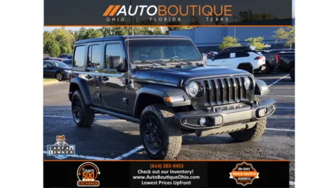 Gray 2022 Jeep Wrangler Unlimited Willys Sport for sale in Columbus, OH