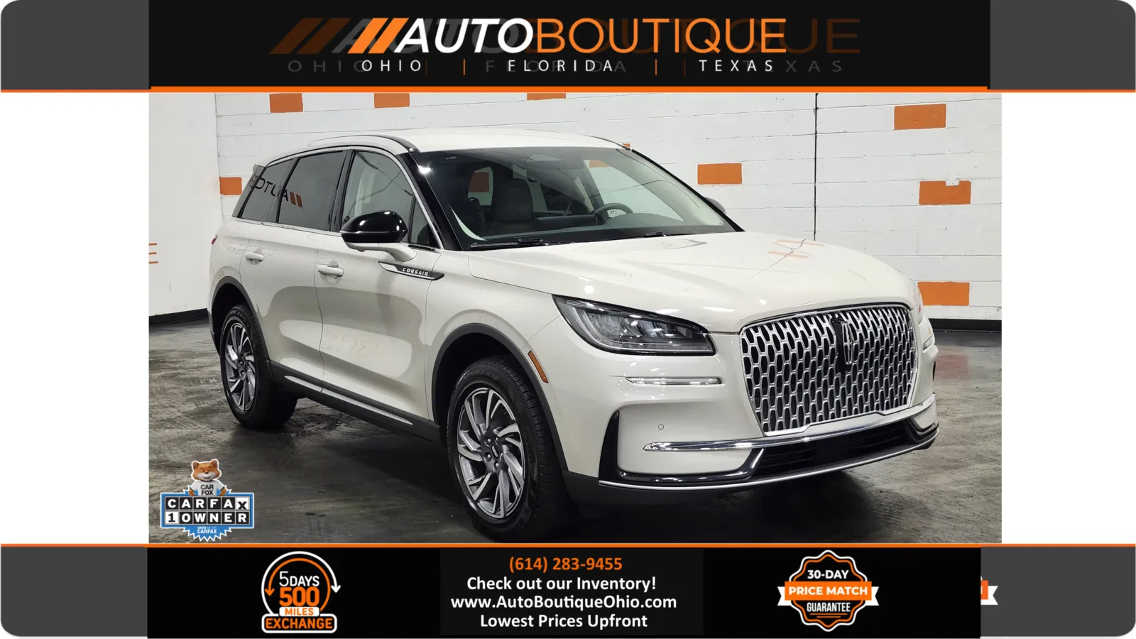 White 2023 Lincoln Corsair Standard for sale in Columbus, OH