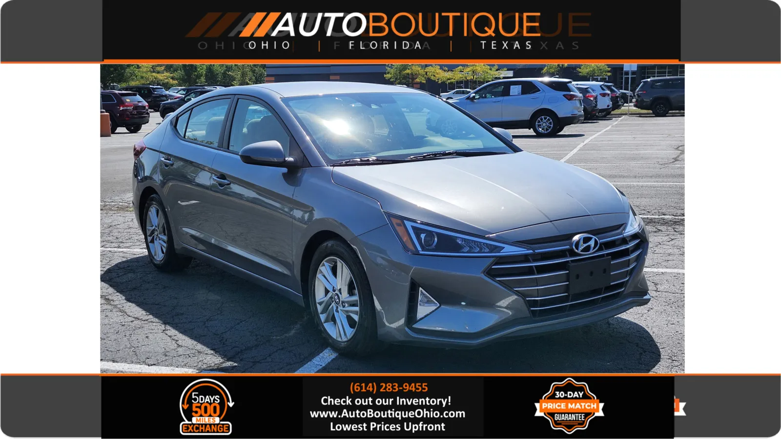 Gray 2019 Hyundai Elantra SEL for sale in Columbus, OH