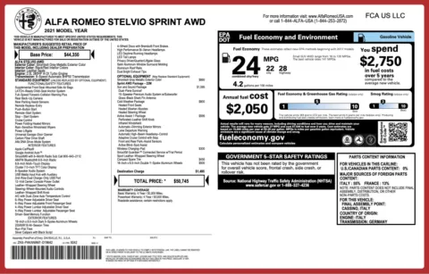 Photos of 2021 Alfa Romeo Stelvio Sprint for sale in Columbus, OH at Auto Boutique Ohio