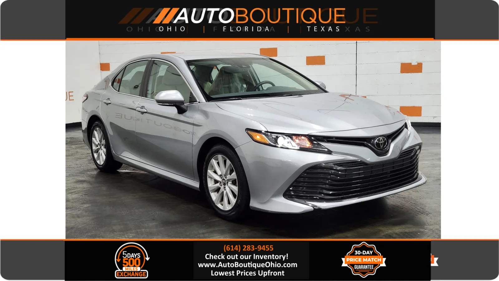 Silver 2019 Toyota Camry LE for sale in Columbus, OH