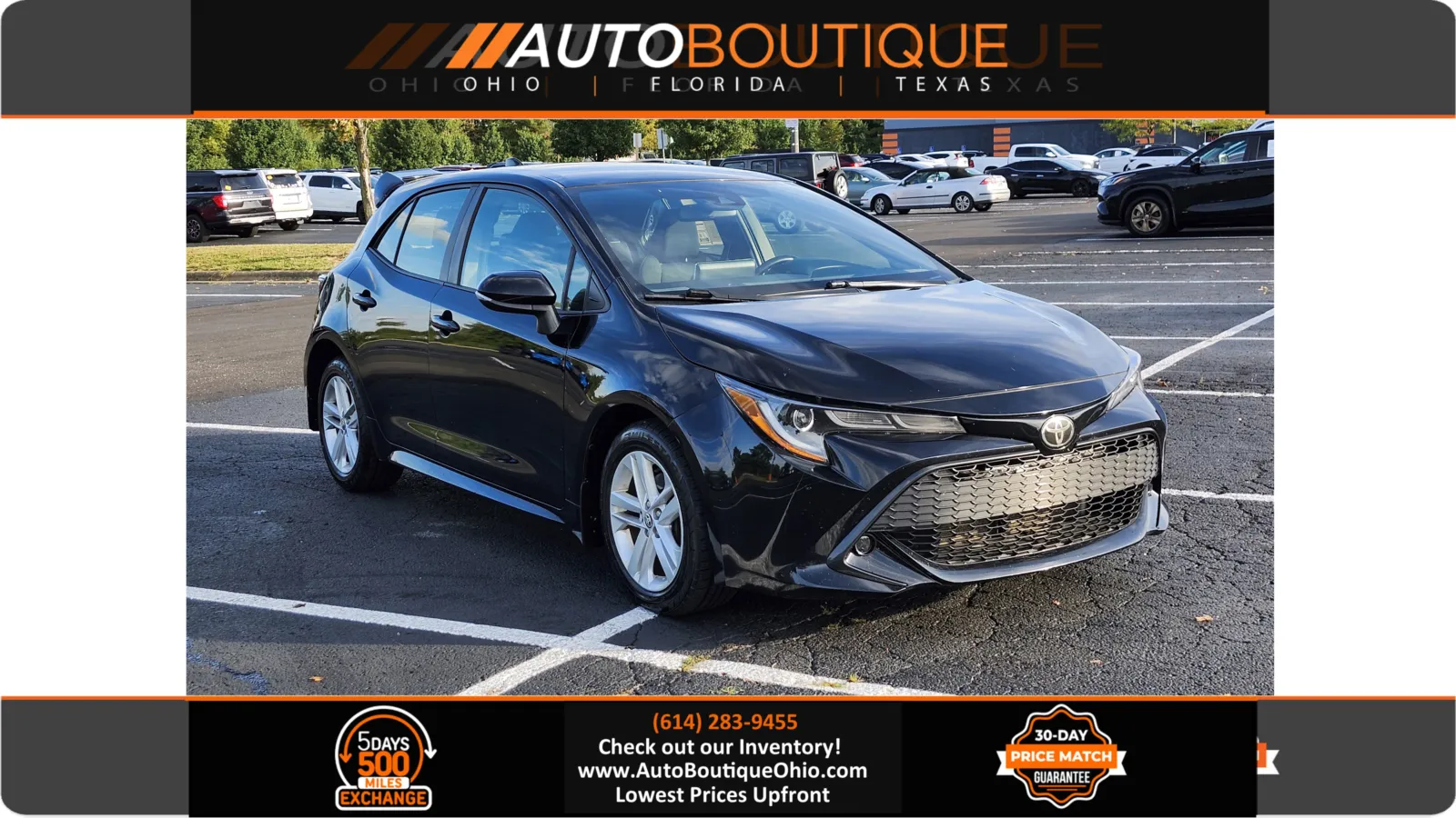 Black 2019 Toyota Corolla Hatchback SE for sale in Columbus, OH
