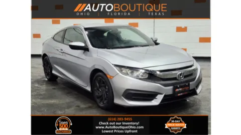 Silver 2017 Honda Civic Coupe LX for sale in Columbus, OH