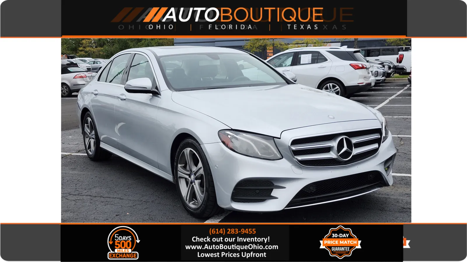 Silver 2017 Mercedes-Benz E-Class E 300 Luxury for sale in Columbus, OH