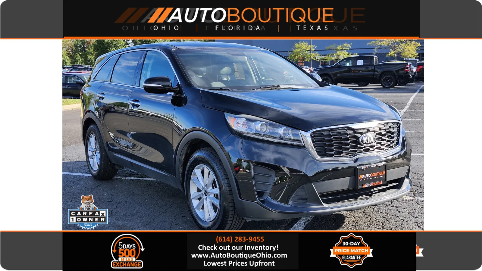 Black 2019 Kia Sorento LX for sale in Columbus, OH