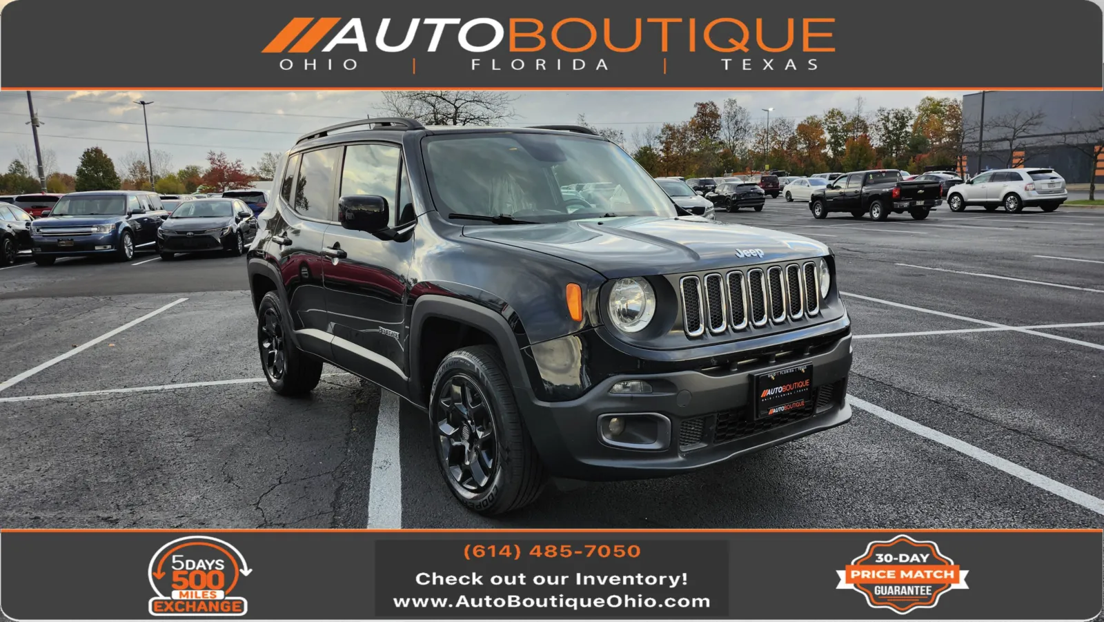 Black 2015 Jeep Renegade Latitude for sale in Columbus, OH