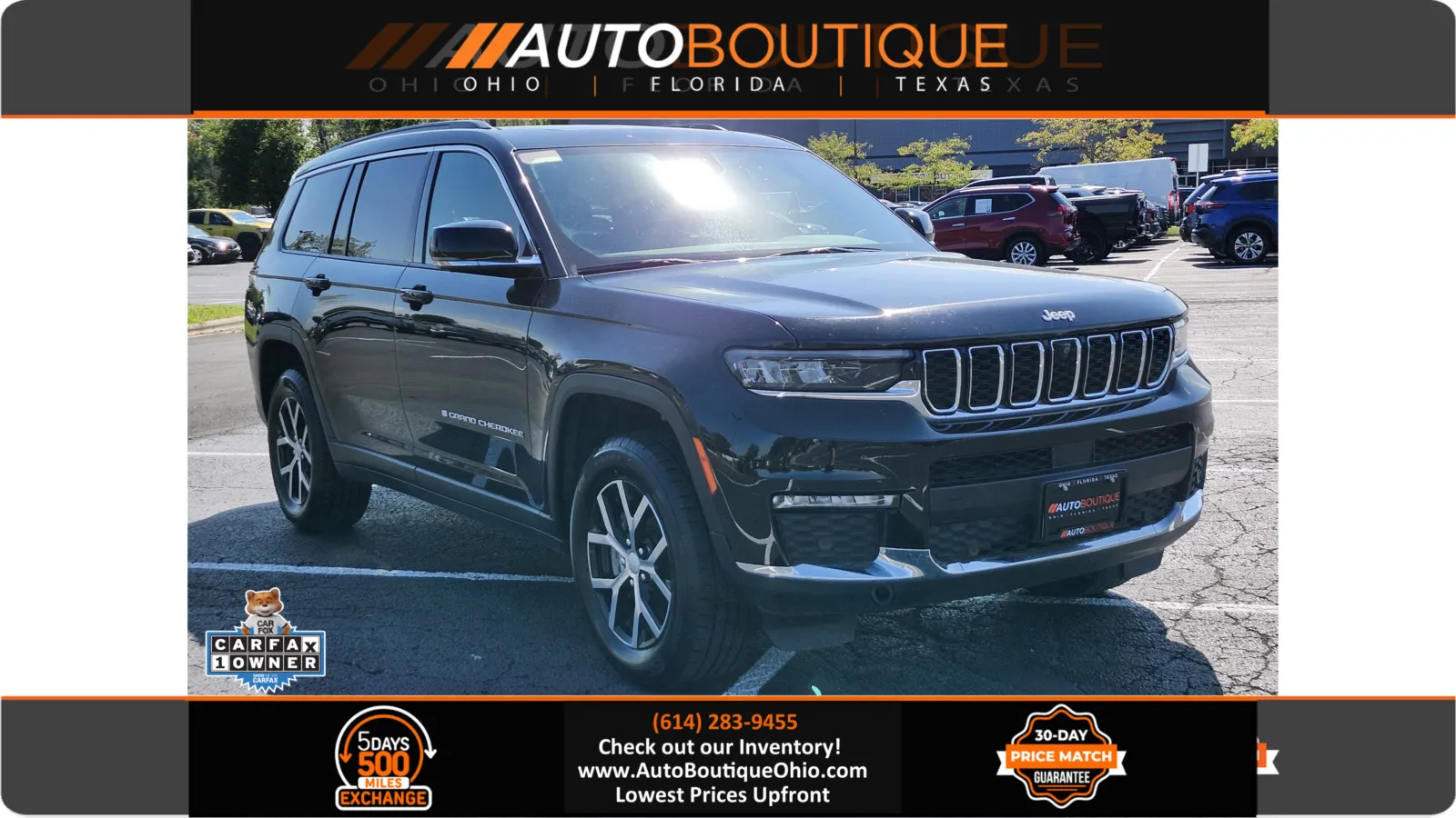Black 2024 Jeep Grand Cherokee L Limited for sale in Columbus, OH