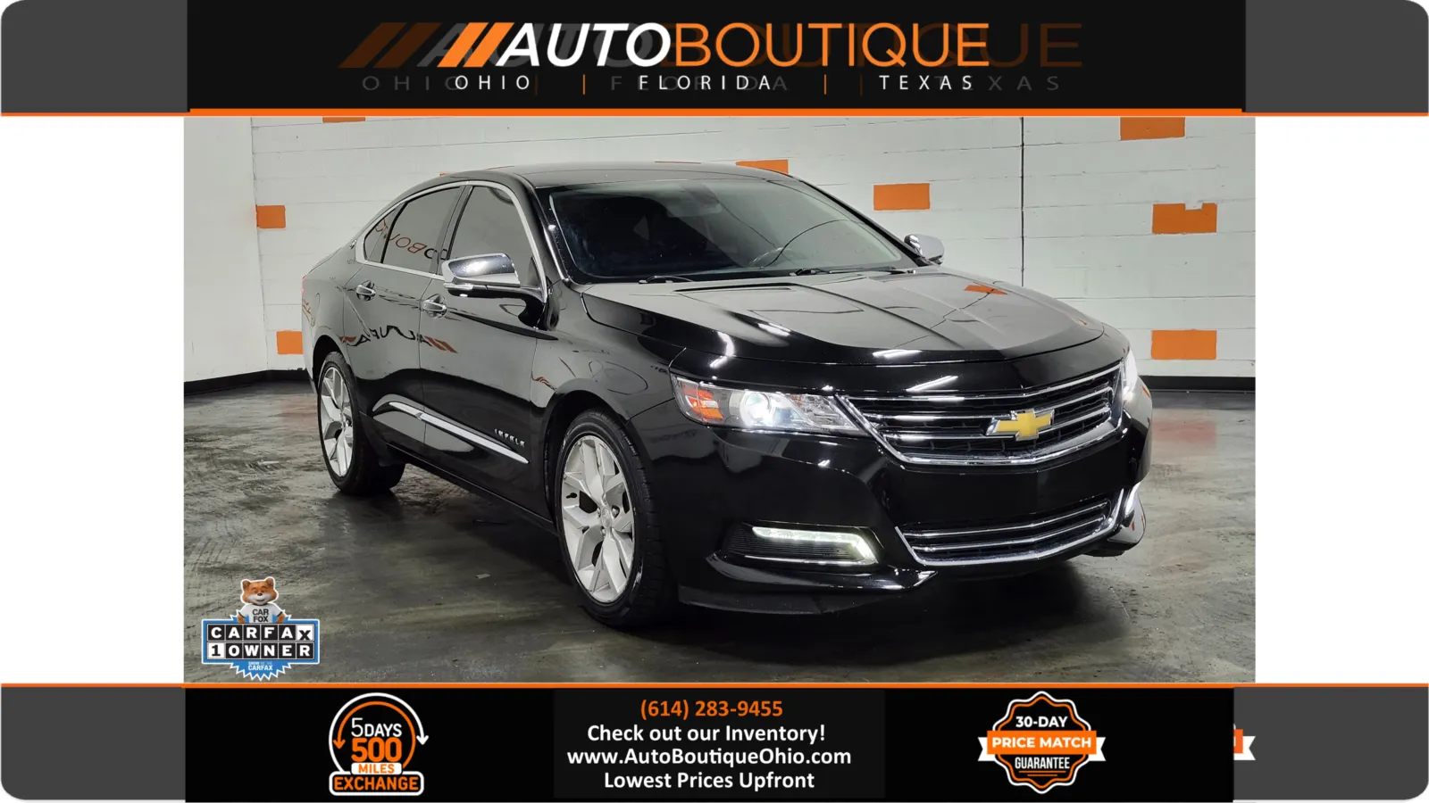 Black 2019 Chevrolet Impala Premier for sale in Columbus, OH