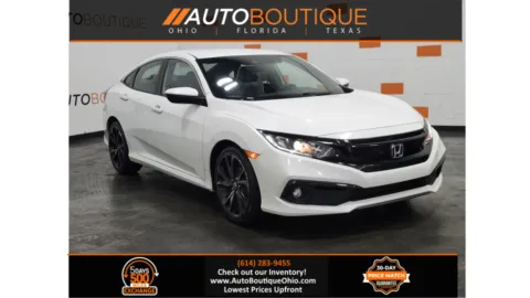 White 2021 Honda Civic Sedan Sport for sale in Columbus, OH