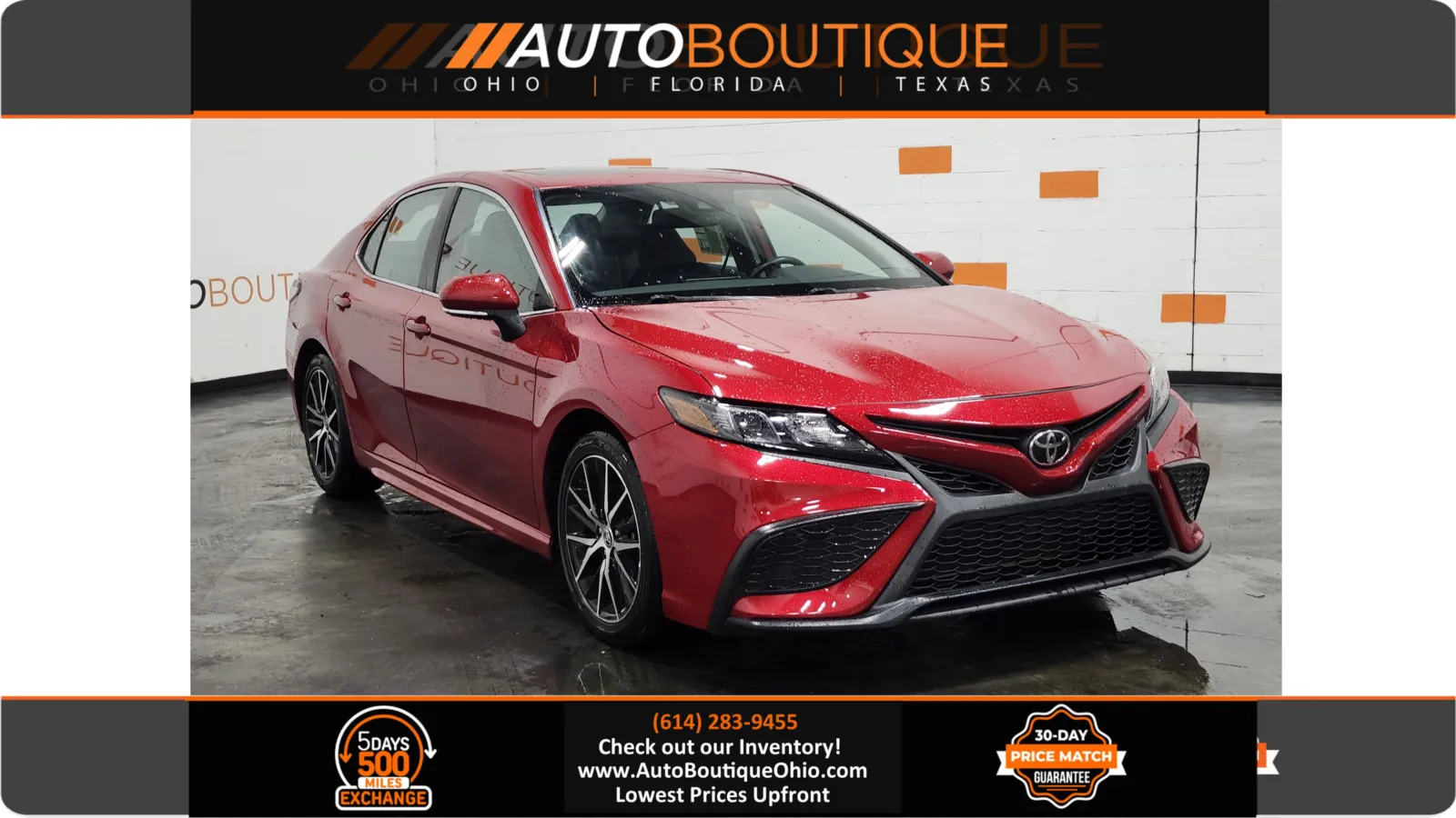Red 2021 Toyota Camry SE for sale in Columbus, OH