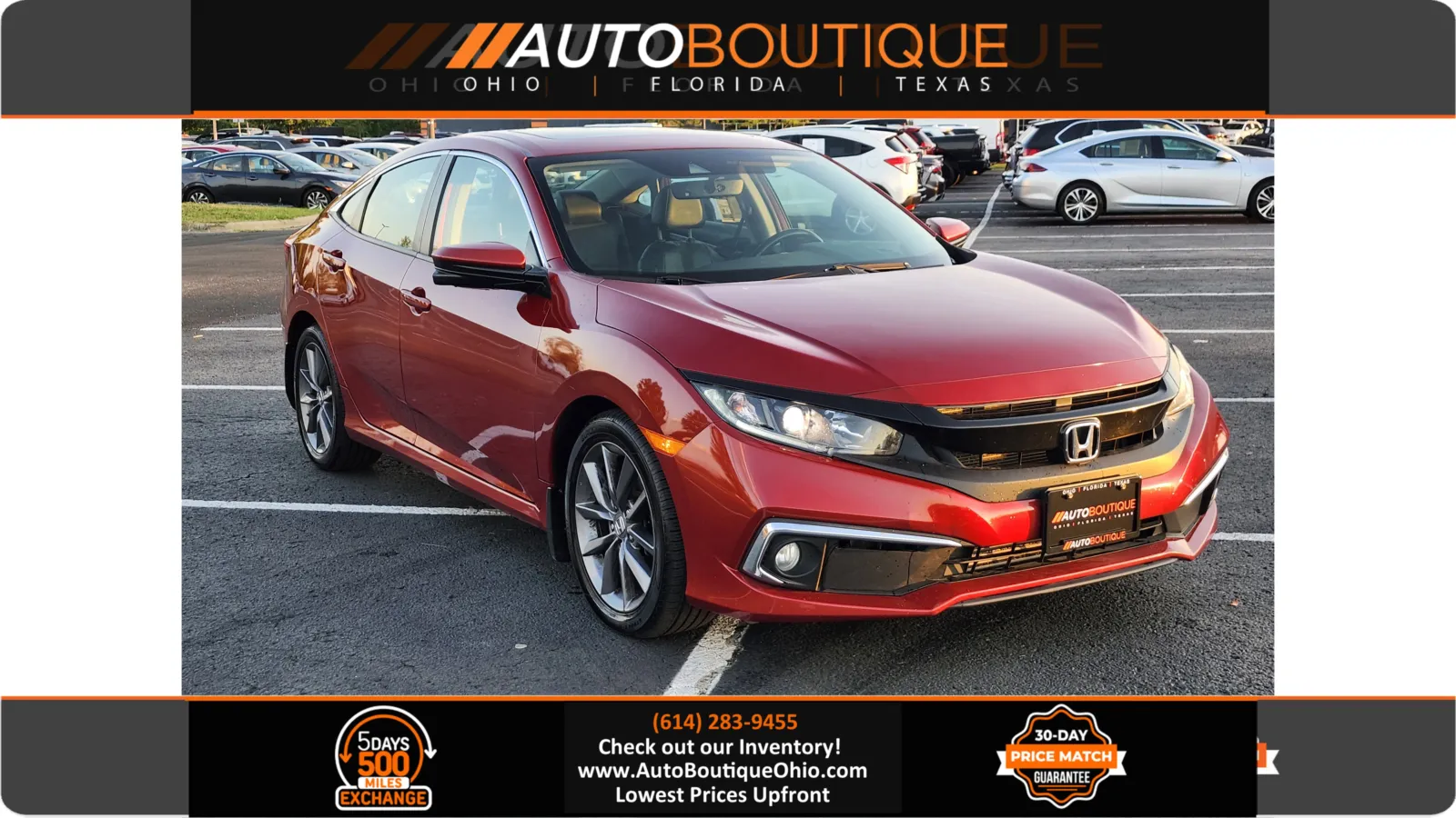 2019 Honda Civic Sedan EX-L for sale in Columbus, OH