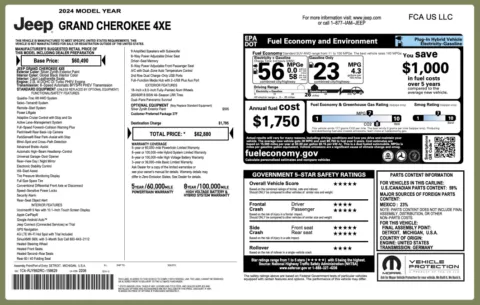 Photos of 2024 Jeep Grand Cherokee 4xe for sale in Columbus, OH at Auto Boutique Ohio