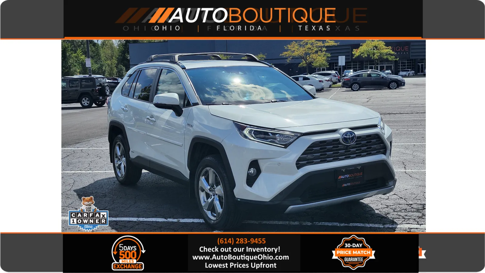Silver 2020 Toyota RAV4 Hybrid Limited for sale in Columbus, OH