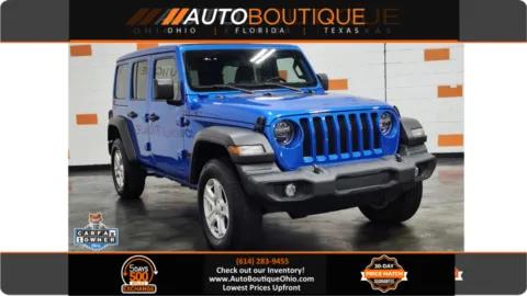Blue 2022 Jeep Wrangler Unlimited Sport S for sale in Columbus, OH