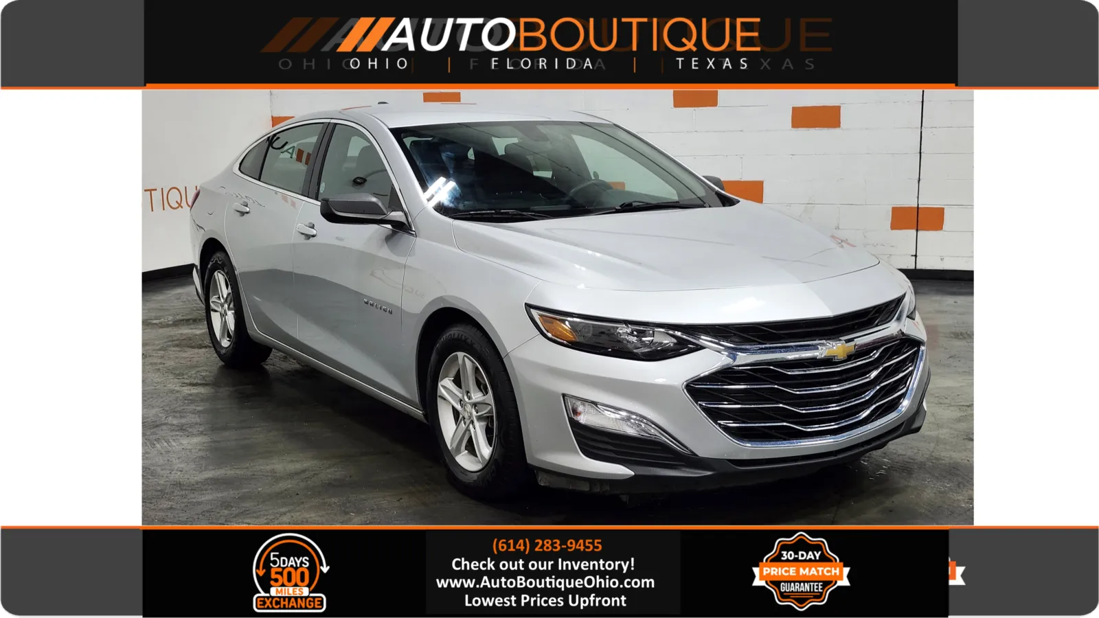 Silver 2021 Chevrolet Malibu LS for sale in Columbus, OH