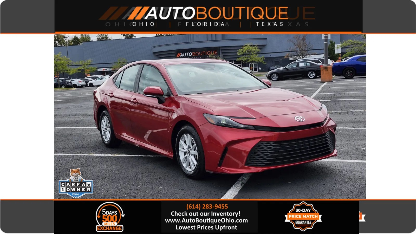 Red 2025 Toyota Camry LE for sale in Columbus, OH