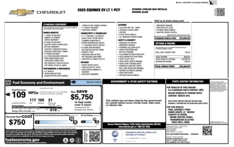 More photos of 2025 Chevrolet Equinox EV LT1 w/PCY at Auto Boutique Ohio, OH