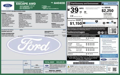 Photos of 2023 Ford Escape ST-Line Select for sale in Columbus, OH at Auto Boutique Ohio