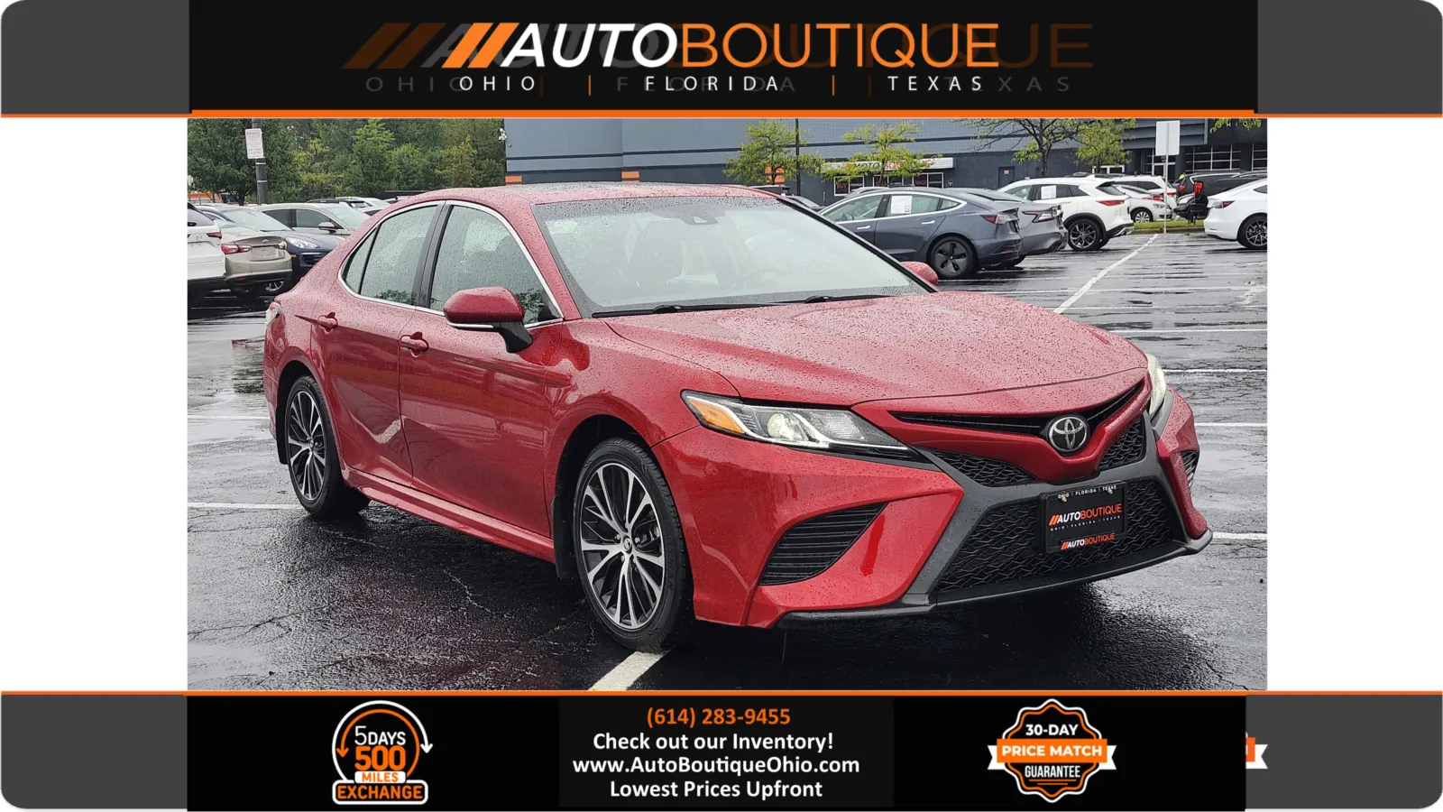 Red 2020 Toyota Camry SE for sale in Columbus, OH