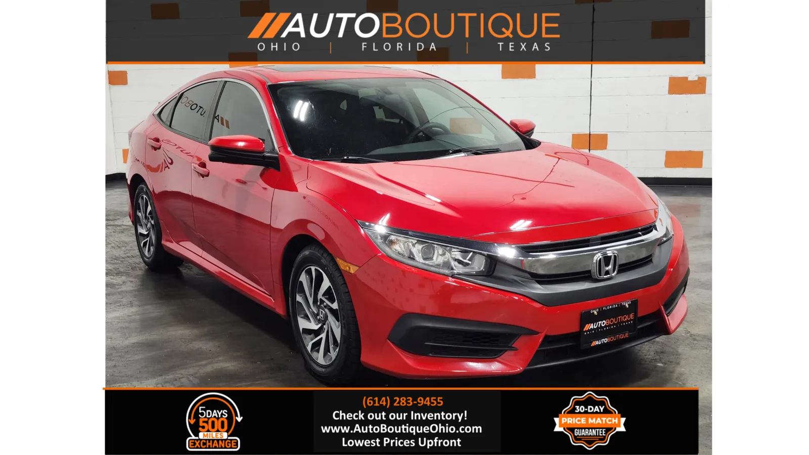 2016 Honda Civic Sedan EX for sale in Columbus, OH