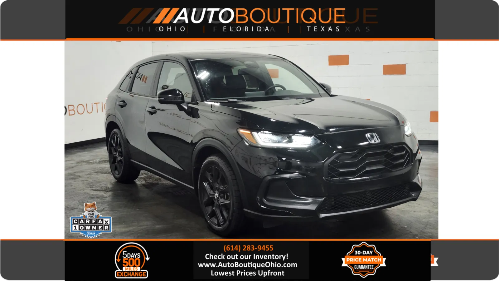 Black 2023 Honda HR-V Sport for sale in Columbus, OH