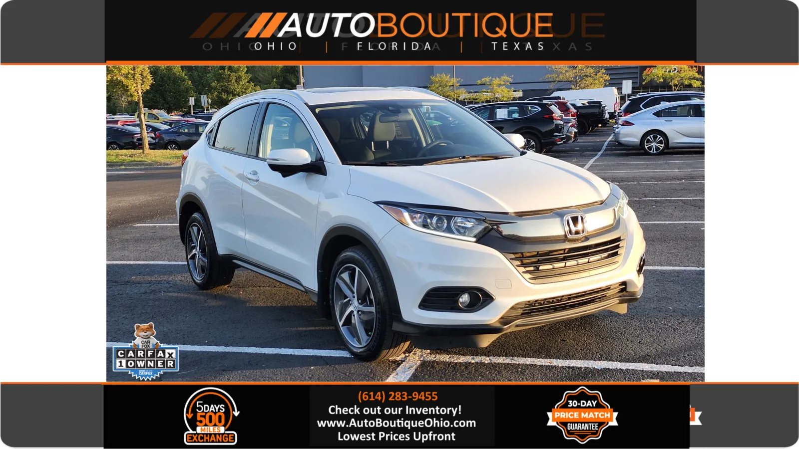 White 2021 Honda HR-V EX for sale in Columbus, OH