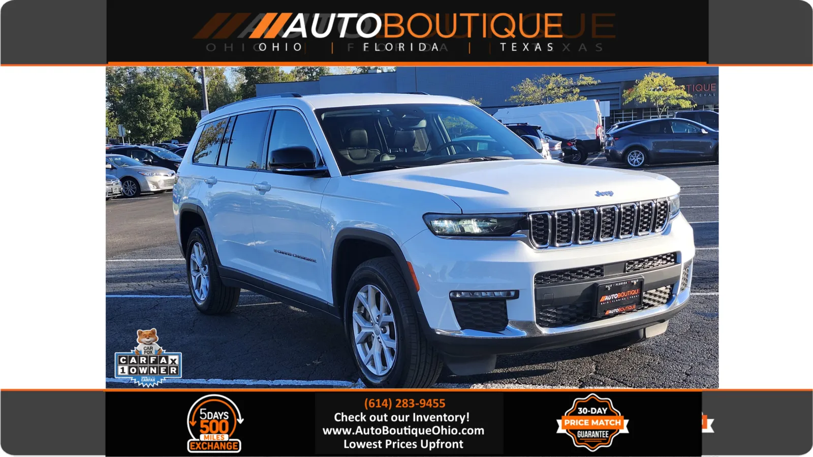 White 2022 Jeep Grand Cherokee L Limited for sale in Columbus, OH