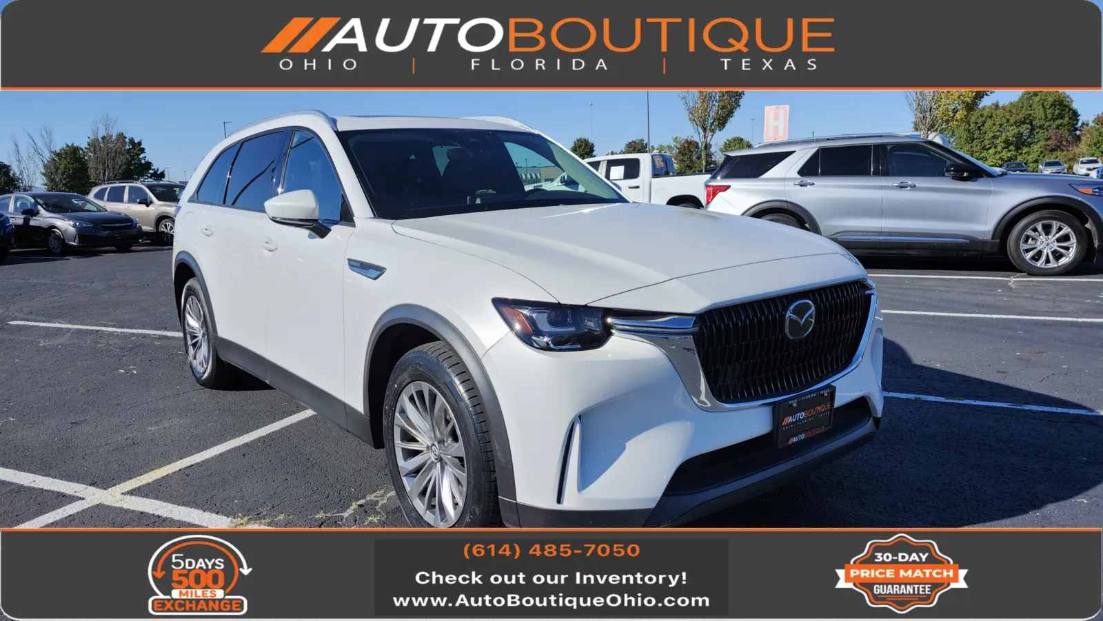 White 2024 Mazda CX-90 PHEV Preferred for sale in Columbus, OH