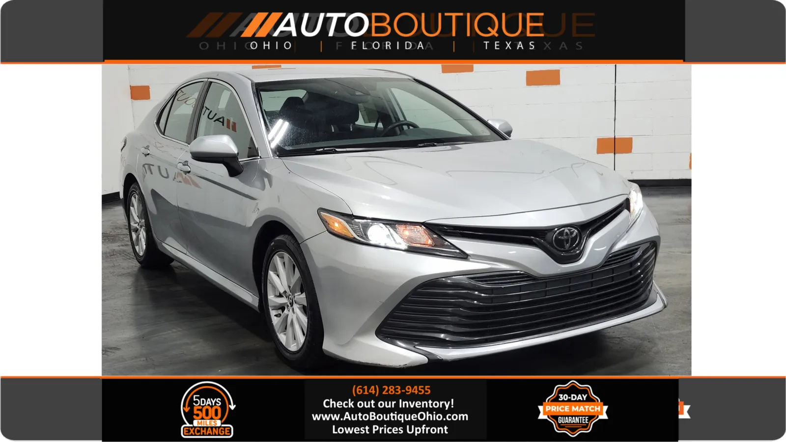 Silver 2019 Toyota Camry LE for sale in Columbus, OH