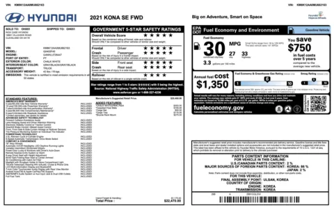 More photos of 2021 Hyundai Kona SE at Auto Boutique Ohio, OH