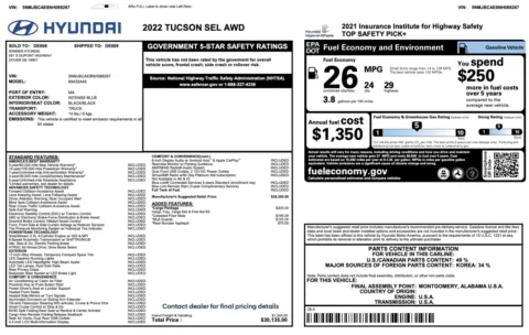 More photos of 2022 Hyundai Tucson SEL at Auto Boutique Ohio, OH
