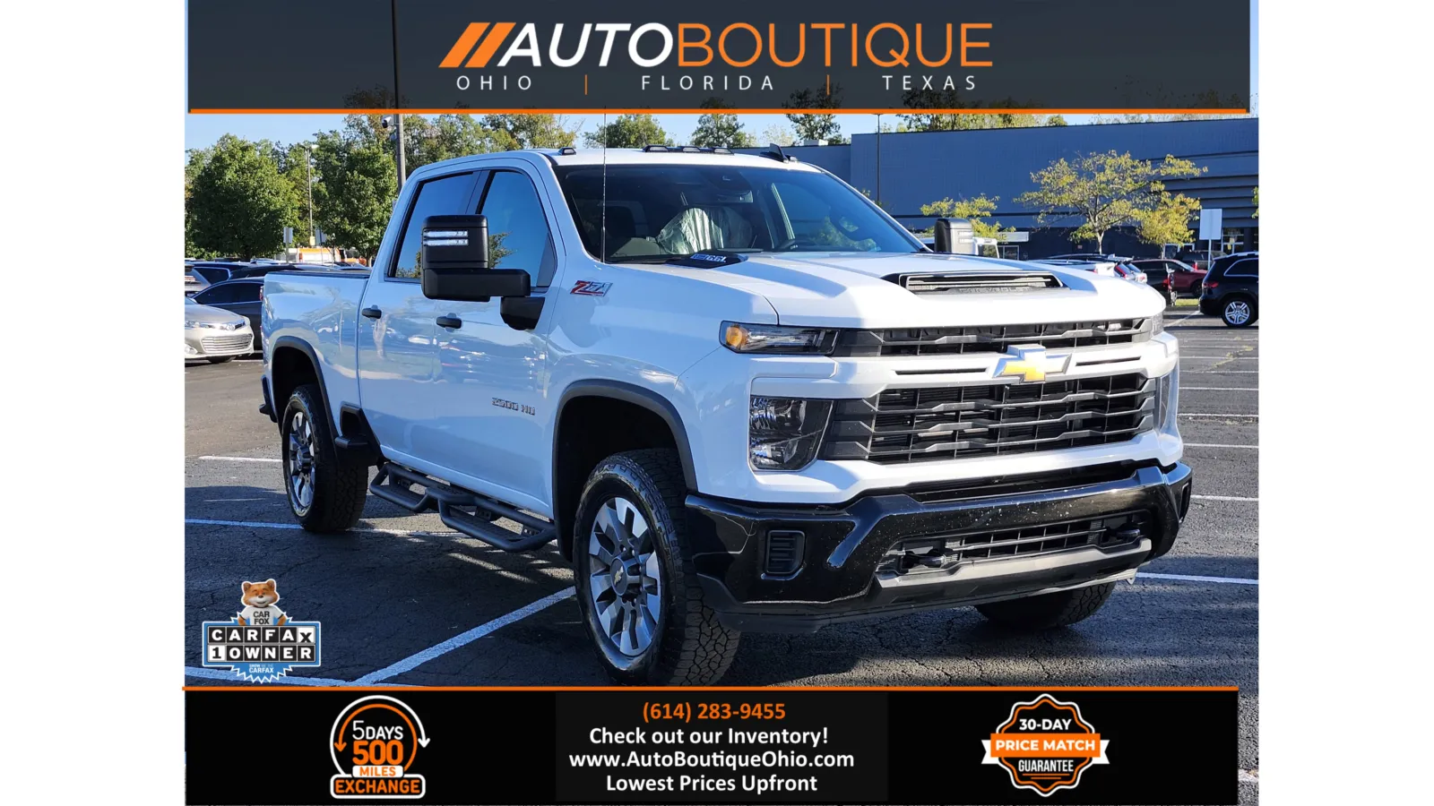 White 2024 Chevrolet Silverado 2500HD Custom for sale in Columbus, OH