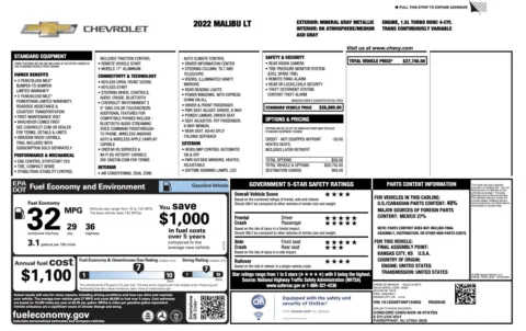 Photos of 2022 Chevrolet Malibu LT for sale in Columbus, OH at Auto Boutique Ohio