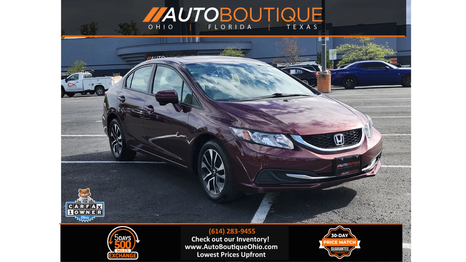 2014 Honda Civic Sedan EX for sale in Columbus, OH