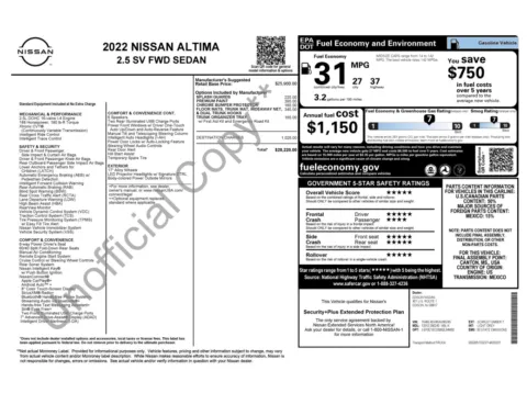 Photos of 2022 Nissan Altima 2.5 SV for sale in Columbus, OH at Auto Boutique Ohio