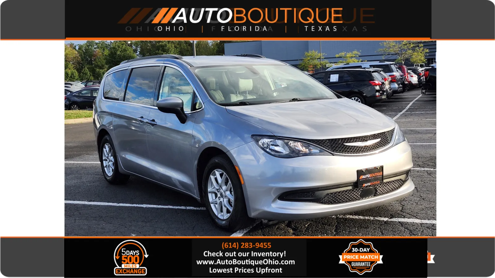 Silver 2021 Chrysler Voyager LXI for sale in Columbus, OH