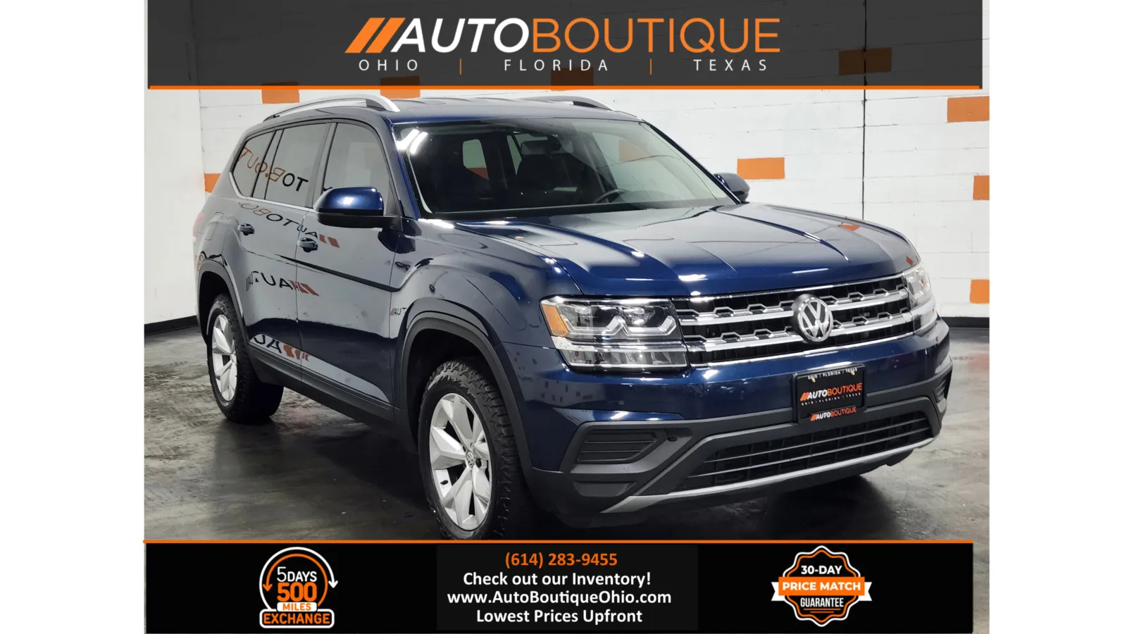 Brown 2019 Volkswagen Atlas 3.6L V6 S for sale in Columbus, OH