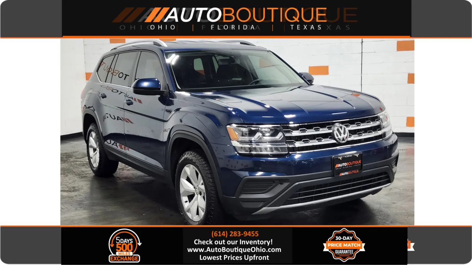 Brown 2019 Volkswagen Atlas 3.6L V6 S for sale in Columbus, OH
