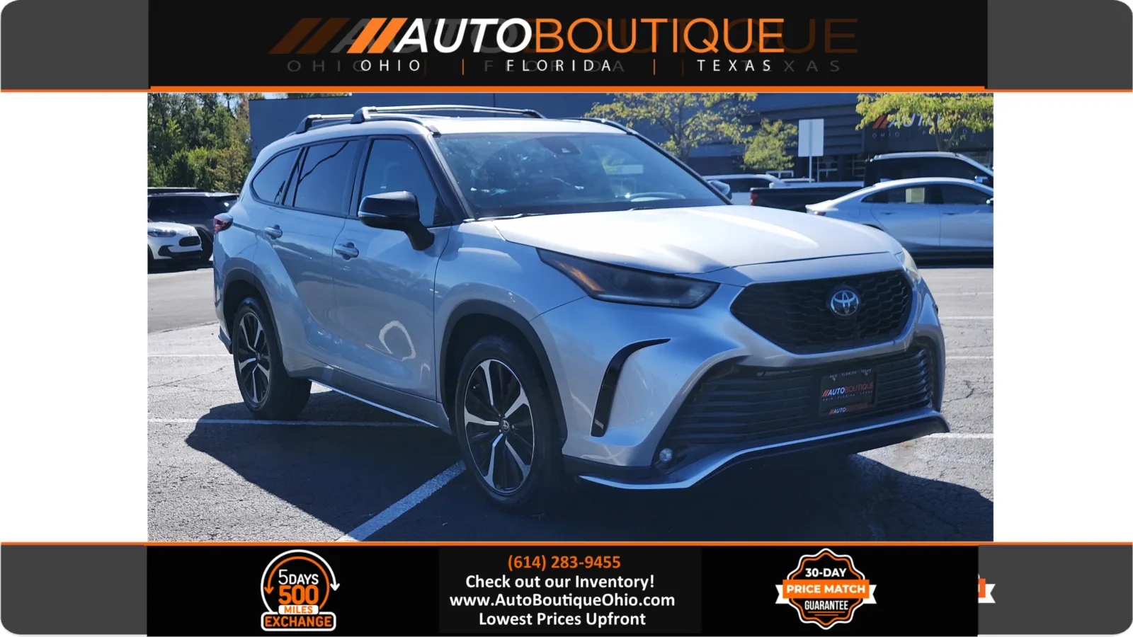 Silver 2021 Toyota Highlander XSE for sale in Columbus, OH