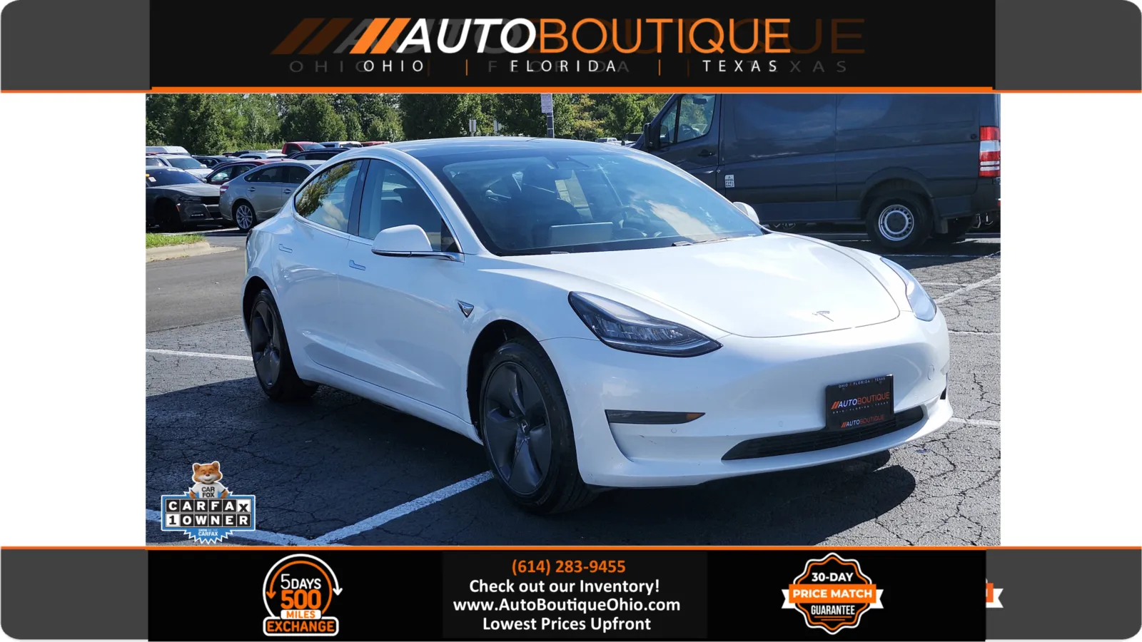 White 2019 Tesla Model 3 Standard Range Plus for sale in Columbus, OH