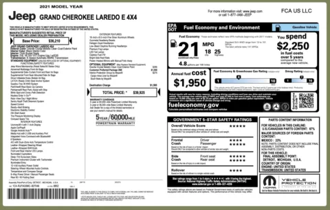 Photos of 2021 Jeep Grand Cherokee Laredo E for sale in Columbus, OH at Auto Boutique Ohio