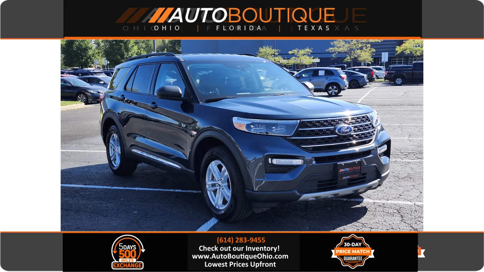 Blue 2022 Ford Explorer XLT for sale in Columbus, OH