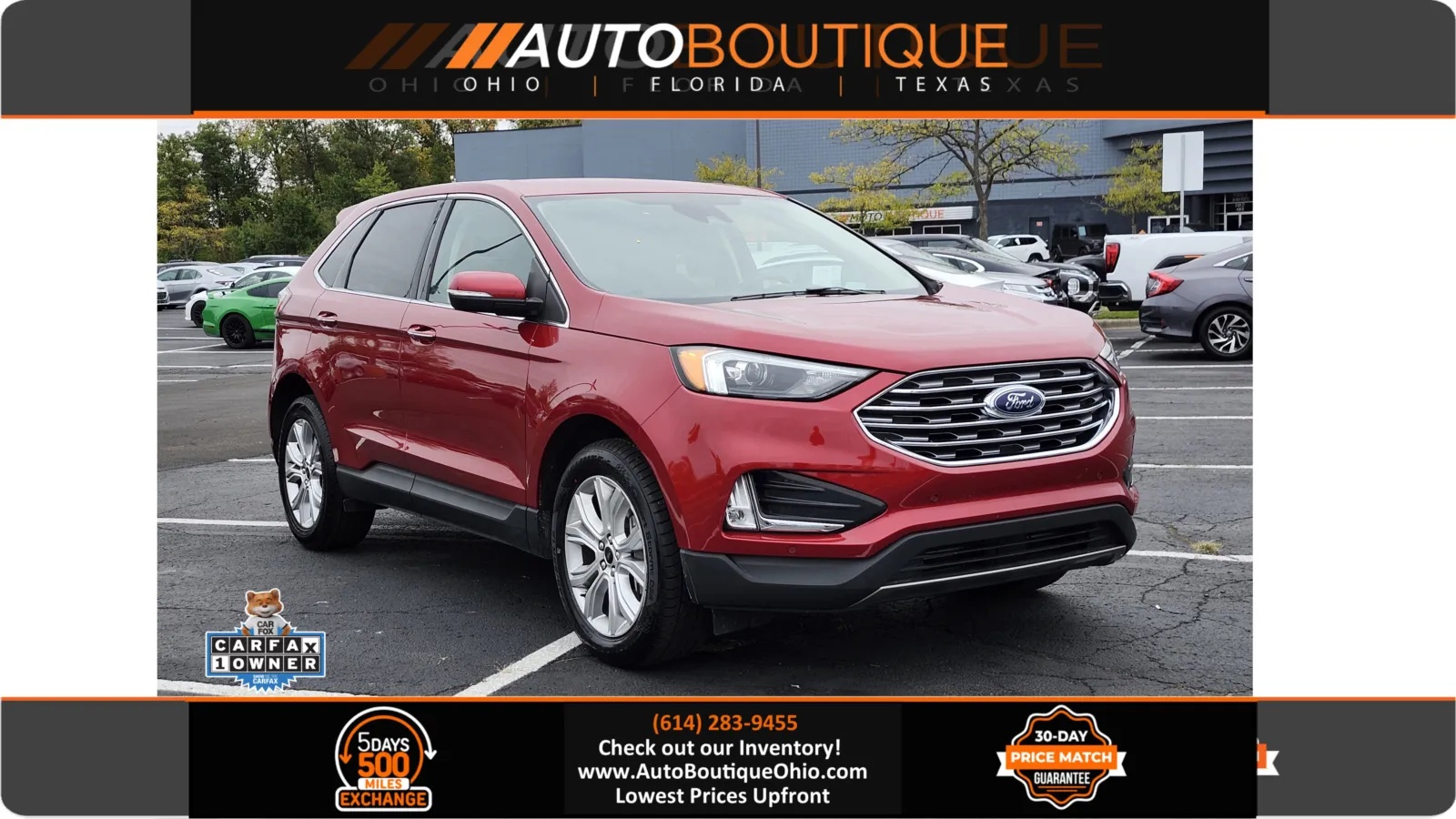 Red 2024 Ford Edge Titanium for sale in Columbus, OH